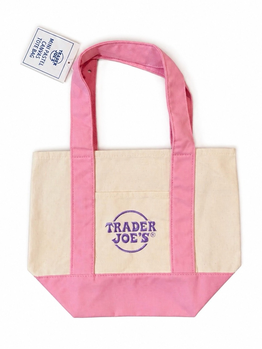 Trader Joe’s Pink Pastel Mini Tote